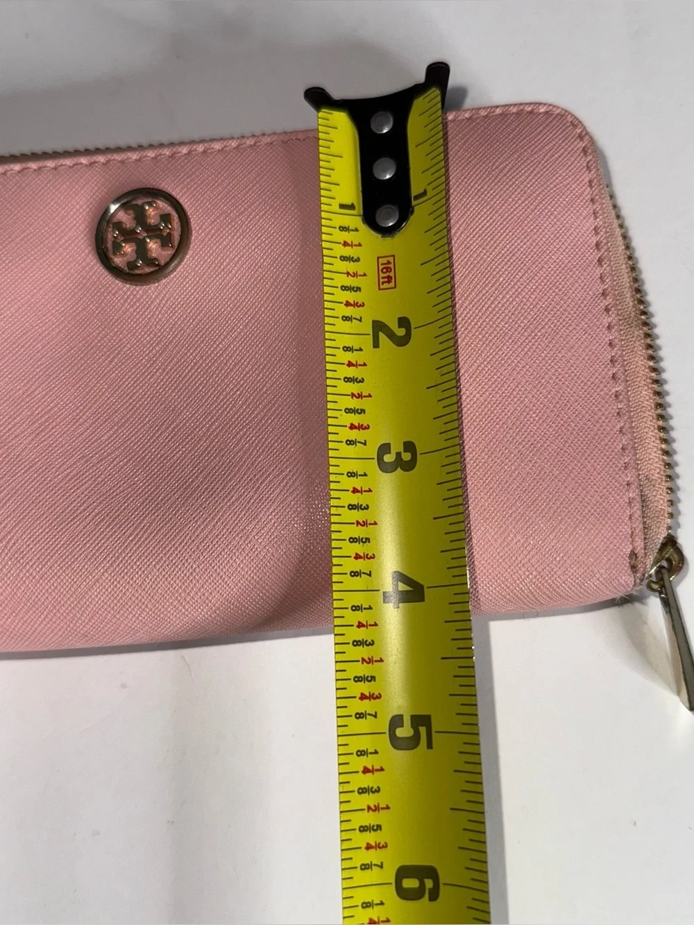 Tory Burch Blush Zip-Around Logo Wallet